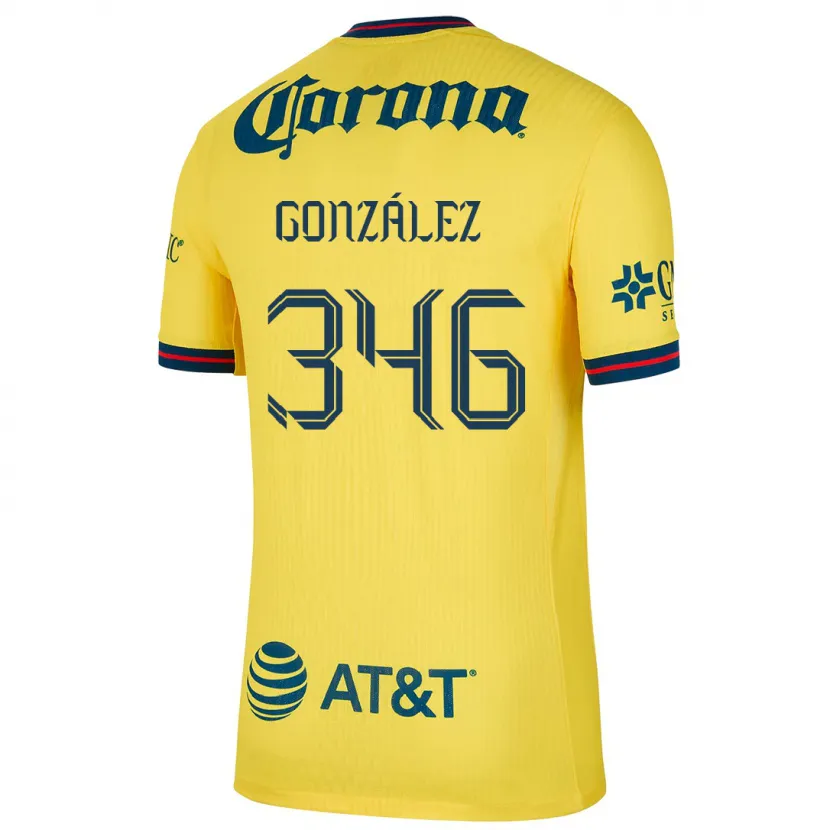 Danxen Kid Ricardo González #346 Yellow Blue Home Jersey 2024/25 T-Shirt