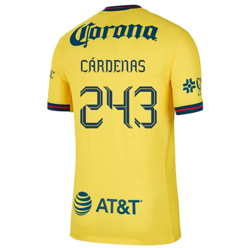 Danxen Kid Alejandro Cárdenas #243 Yellow Blue Home Jersey 2024/25 T-Shirt