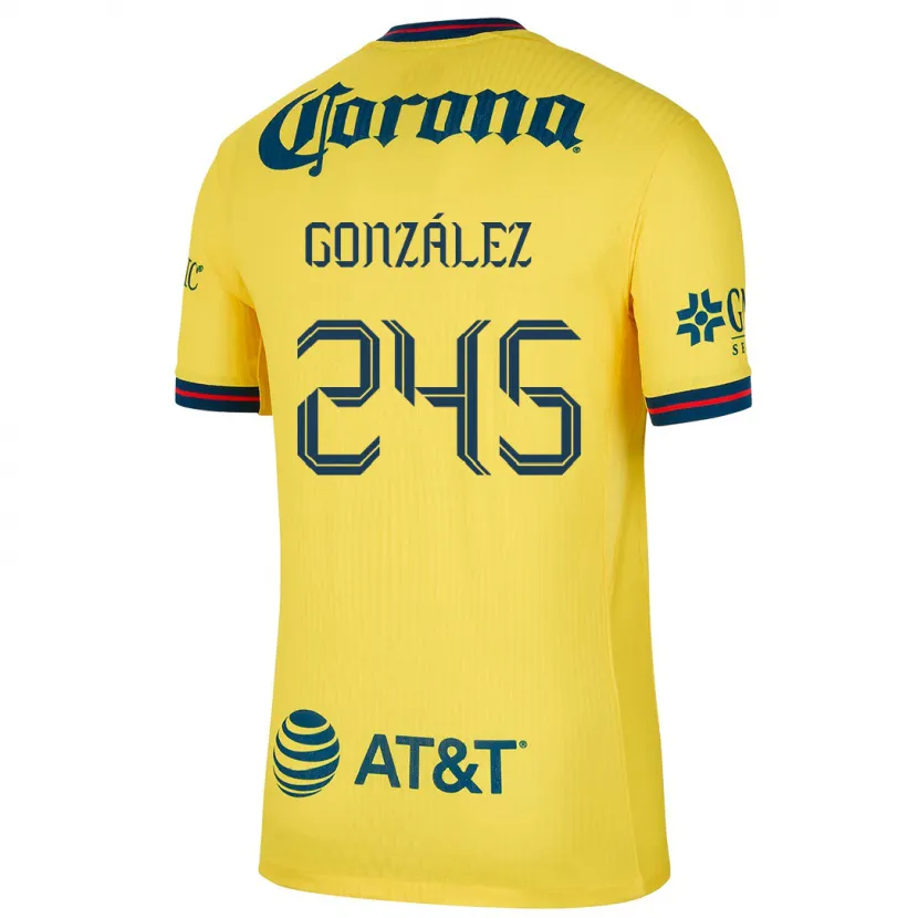 Danxen Kid Enrique González #245 Yellow Blue Home Jersey 2024/25 T-Shirt