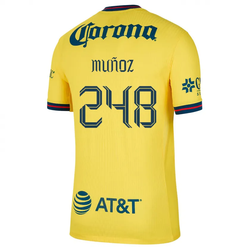 Danxen Kid Diego Muñoz #248 Yellow Blue Home Jersey 2024/25 T-Shirt