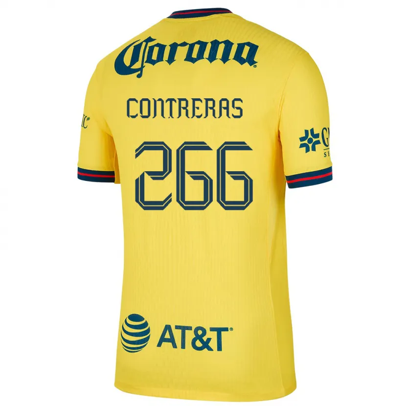 Danxen Kid Ángel Contreras #266 Yellow Blue Home Jersey 2024/25 T-Shirt