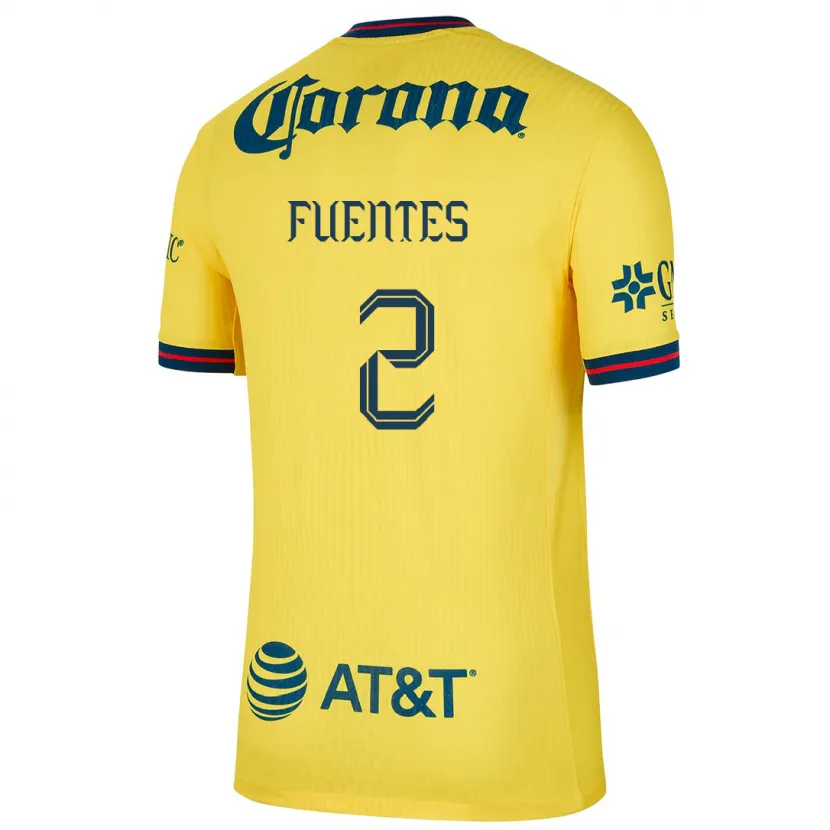 Danxen Kid Luis Fuentes #2 Yellow Blue Home Jersey 2024/25 T-Shirt