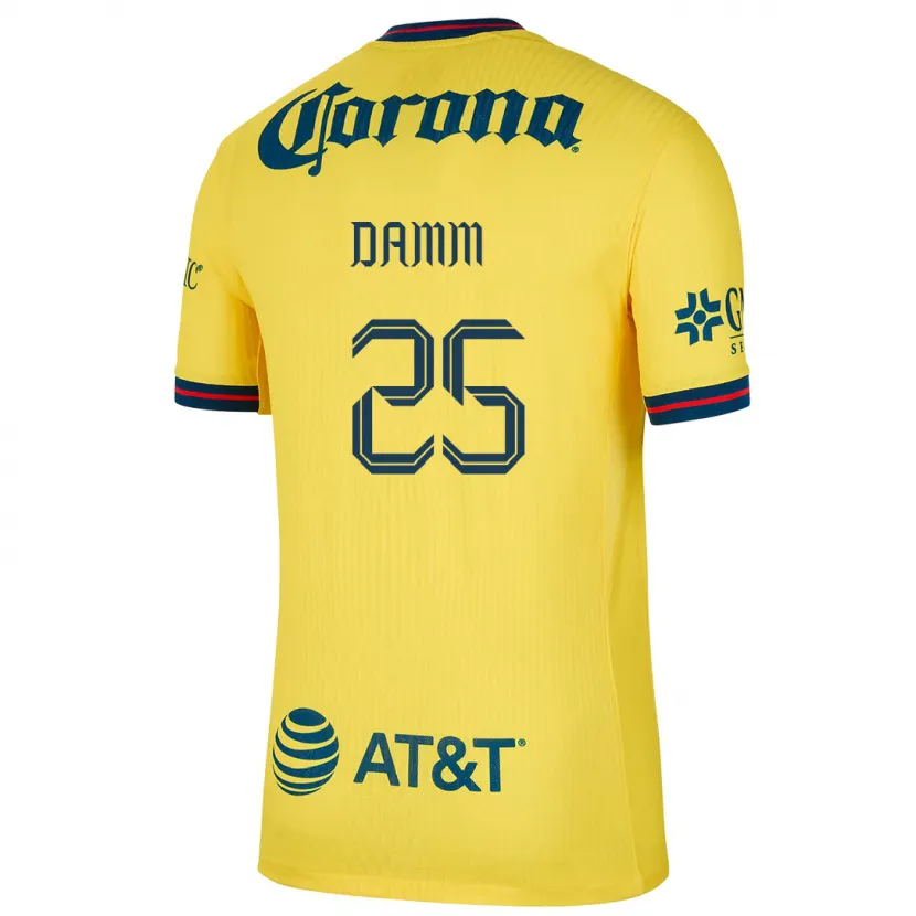 Danxen Kid Jurgen Damm #25 Yellow Blue Home Jersey 2024/25 T-Shirt