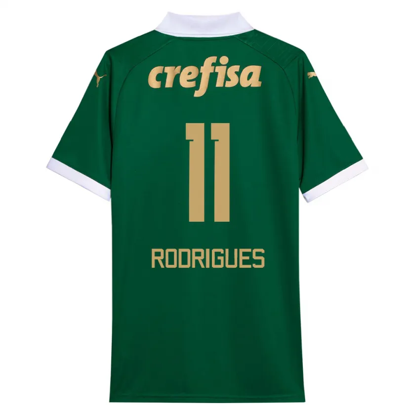 Danxen Kid Bruno Rodrigues #11 Green White Home Jersey 2024/25 T-Shirt