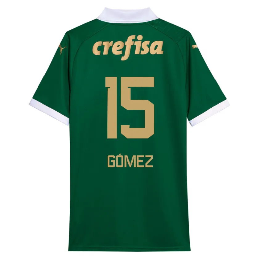 Danxen Kid Gustavo Gómez #15 Green White Home Jersey 2024/25 T-Shirt