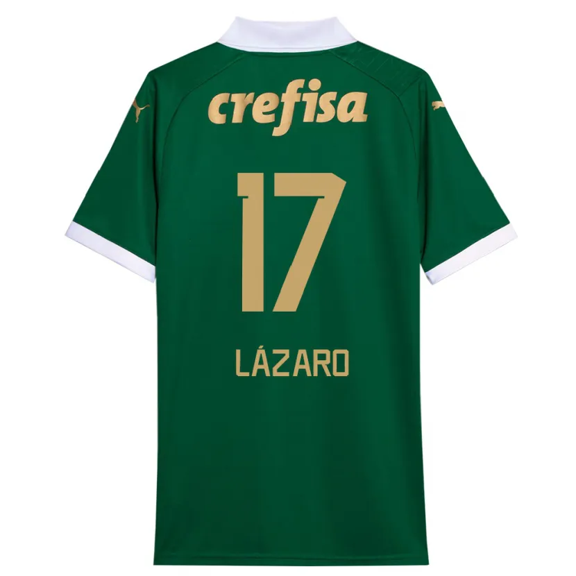 Danxen Kid Lázaro #17 Green White Home Jersey 2024/25 T-Shirt