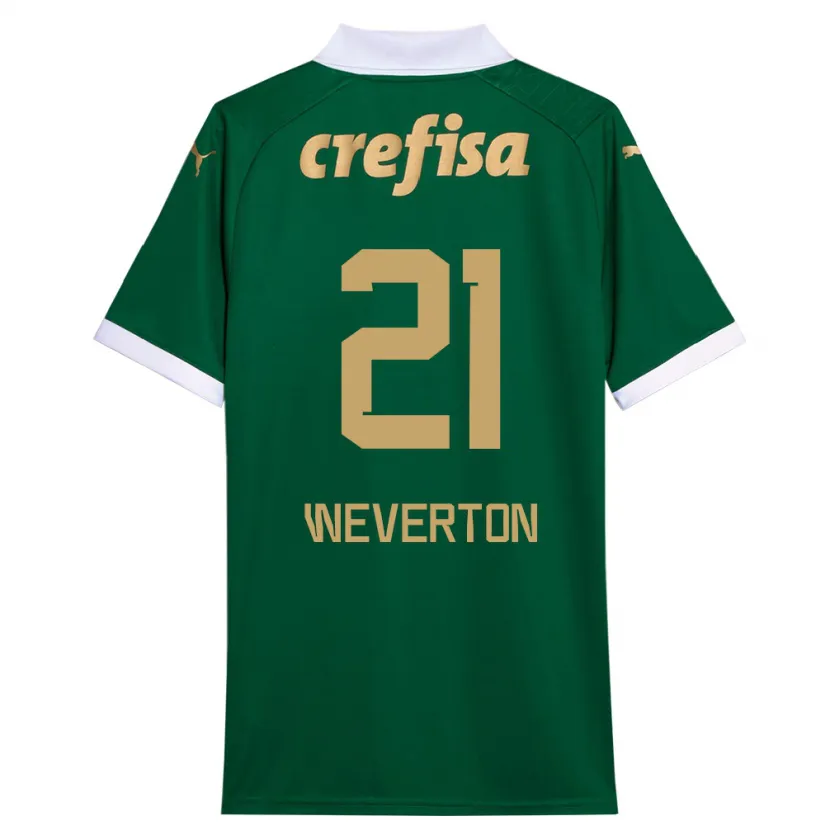 Danxen Kid Weverton #21 Green White Home Jersey 2024/25 T-Shirt