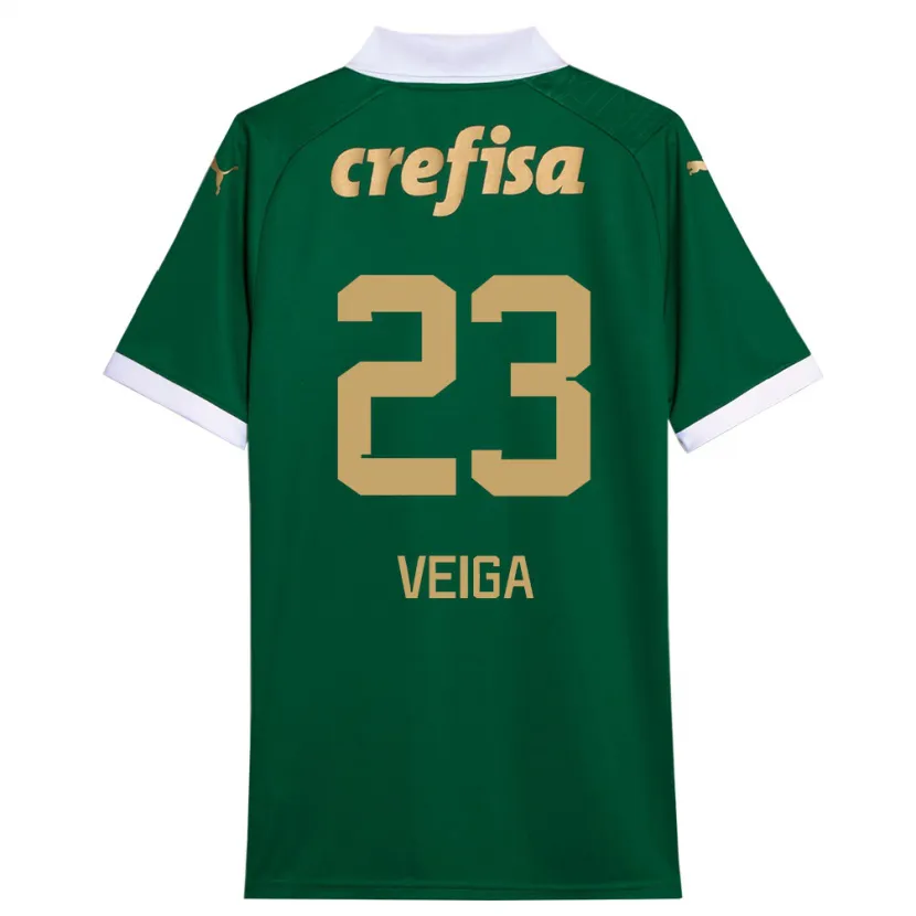 Danxen Kid Raphael Veiga #23 Green White Home Jersey 2024/25 T-Shirt