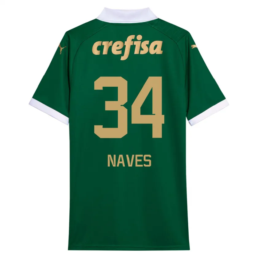 Danxen Kid Naves #34 Green White Home Jersey 2024/25 T-Shirt