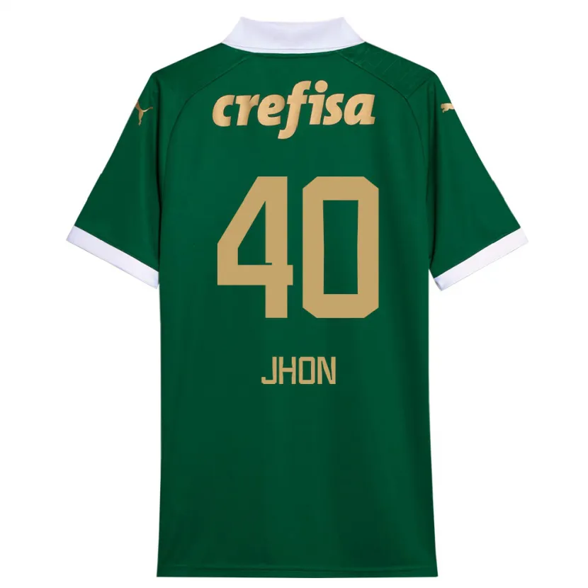 Danxen Kid Jhon Jhon #40 Green White Home Jersey 2024/25 T-Shirt