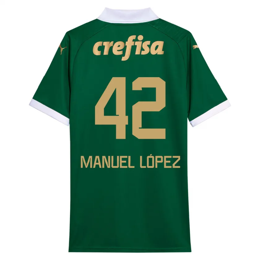 Danxen Kid José Manuel López #42 Green White Home Jersey 2024/25 T-Shirt