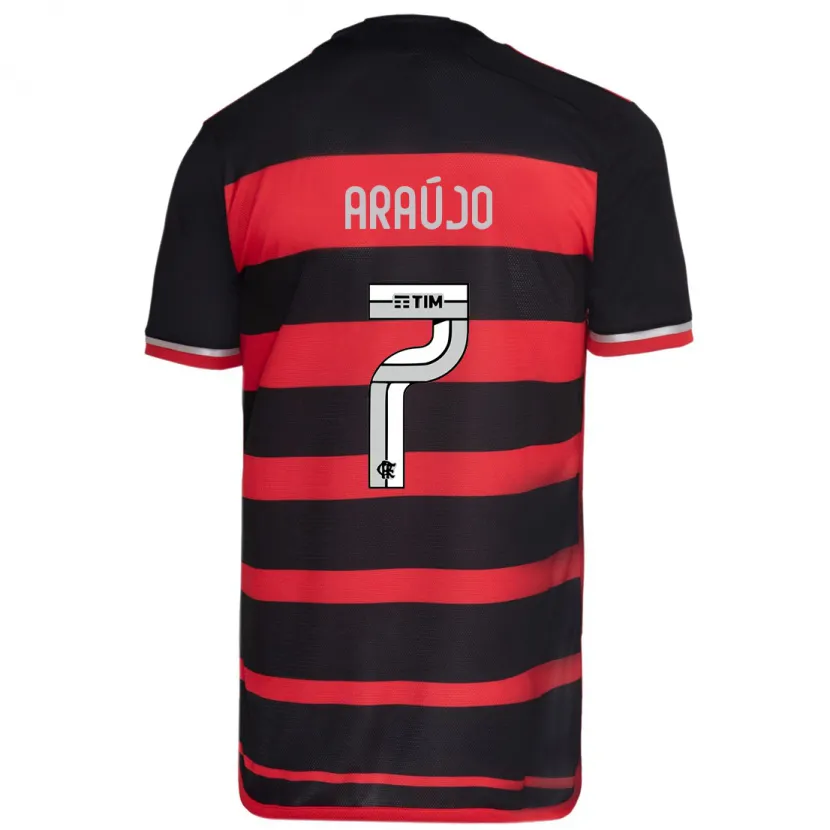 Danxen Kid Luiz Araújo #7 Red Black Home Jersey 2024/25 T-Shirt