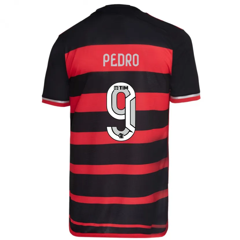 Danxen Kid Pedro #9 Red Black Home Jersey 2024/25 T-Shirt