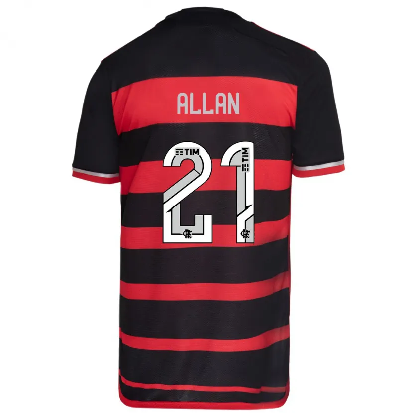 Danxen Kid Allan #21 Red Black Home Jersey 2024/25 T-Shirt