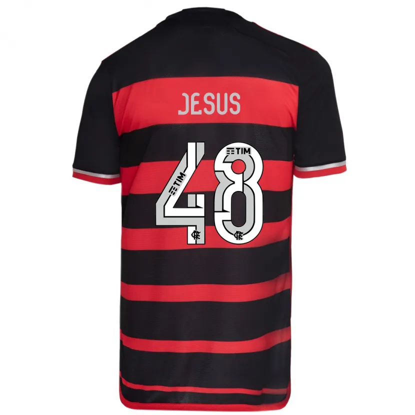 Danxen Kid Igor Jesus #48 Red Black Home Jersey 2024/25 T-Shirt