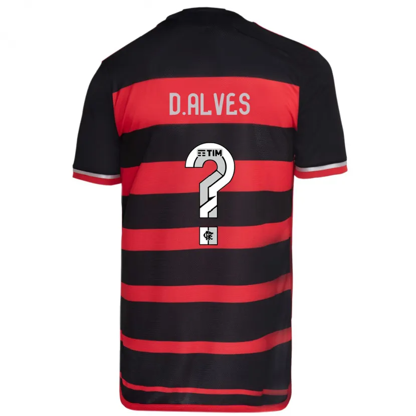 Danxen Kid Dyogo Alves #0 Red Black Home Jersey 2024/25 T-Shirt