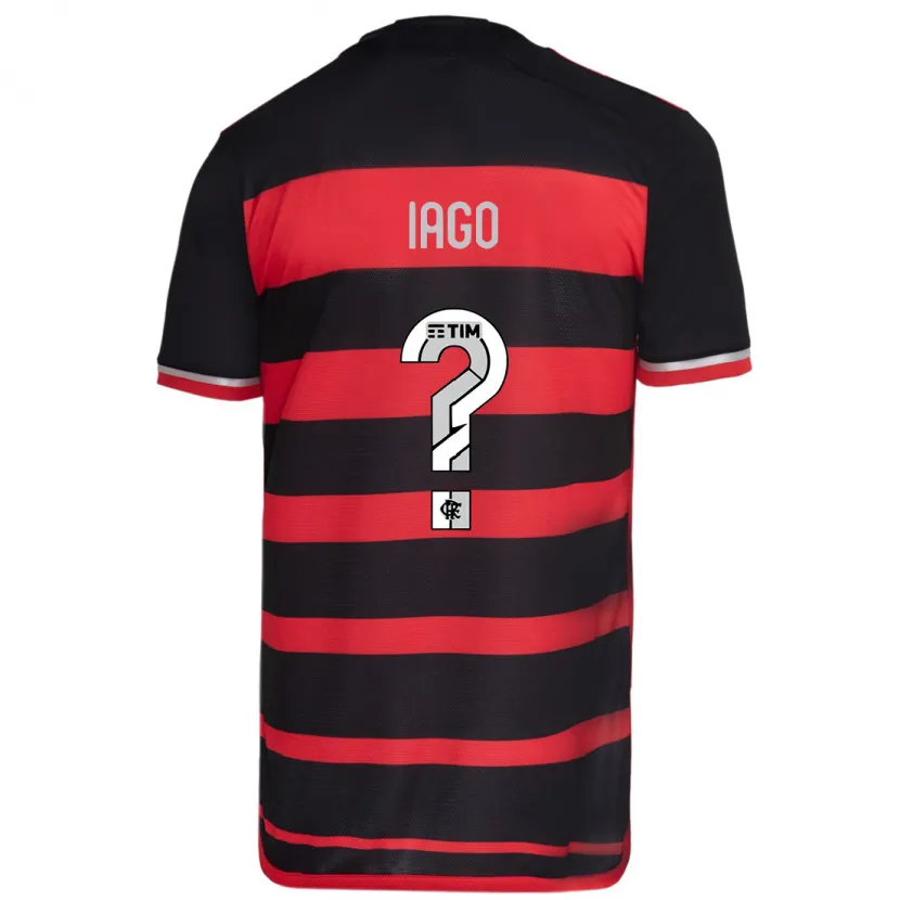 Danxen Kid Iago #0 Red Black Home Jersey 2024/25 T-Shirt