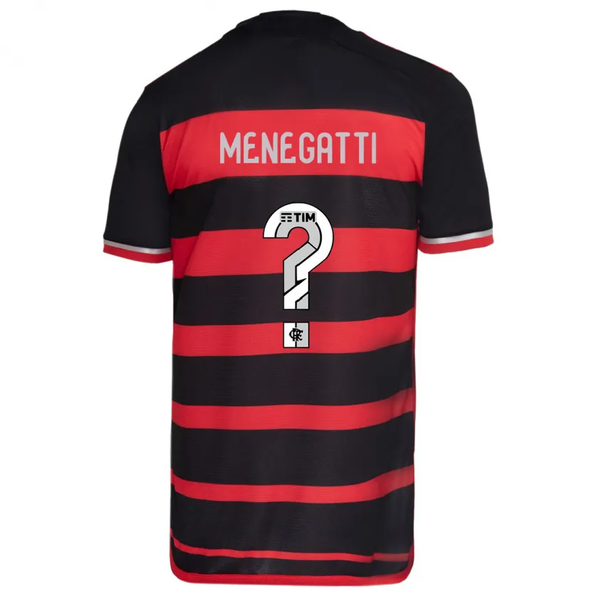 Danxen Kid Kauan Menegatti #0 Red Black Home Jersey 2024/25 T-Shirt