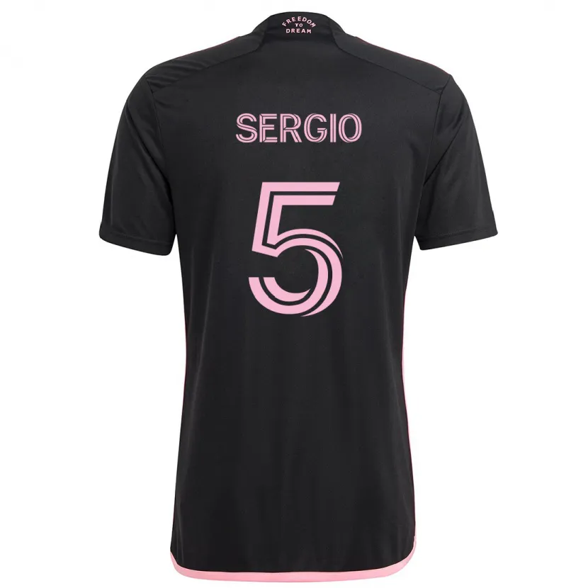 Danxen Kid Sergio Busquets #5 Black Away Jersey 2024/25 T-Shirt