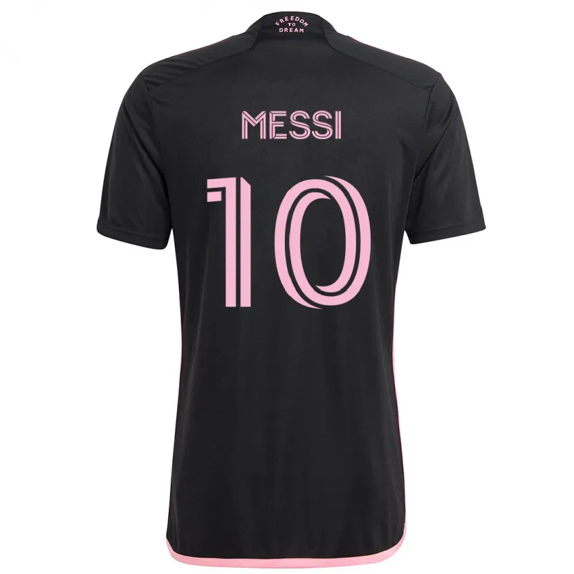 Danxen Kid Lionel Messi #10 Black Away Jersey 2024/25 T-Shirt