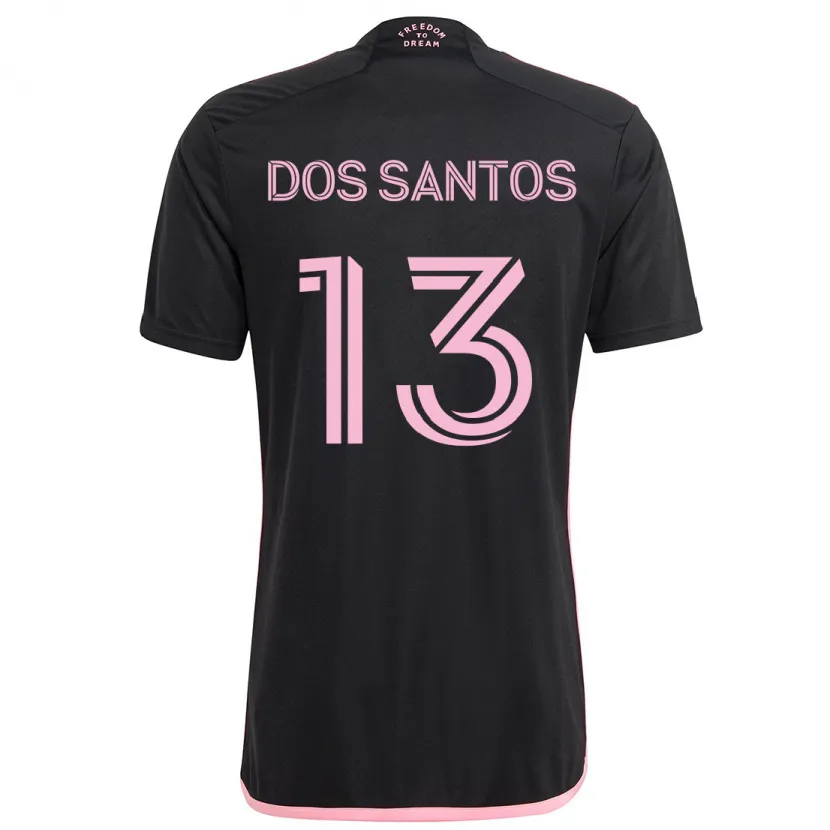 Danxen Kid Cj Dos Santos #13 Black Away Jersey 2024/25 T-Shirt