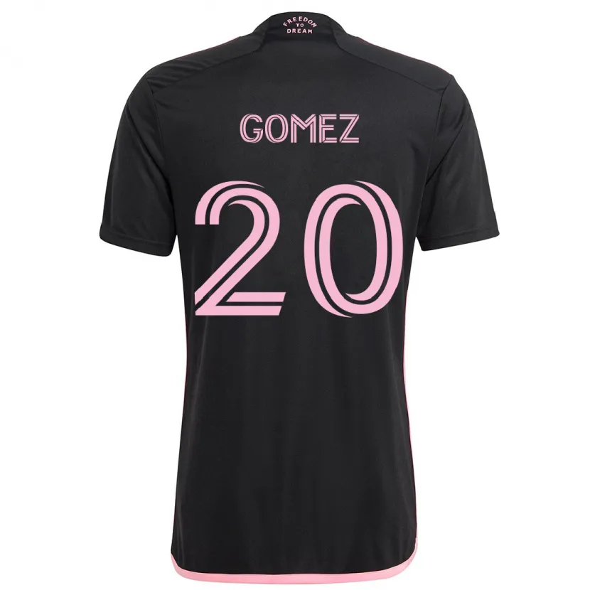 Danxen Kid Diego Gómez #20 Black Away Jersey 2024/25 T-Shirt