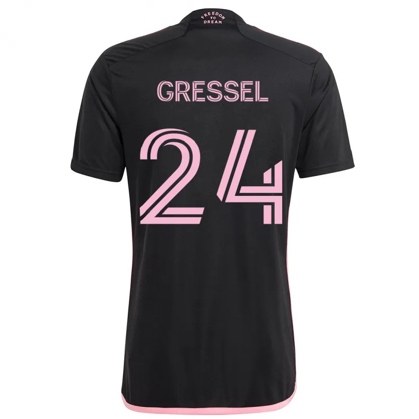 Danxen Kid Julian Gressel #24 Black Away Jersey 2024/25 T-Shirt