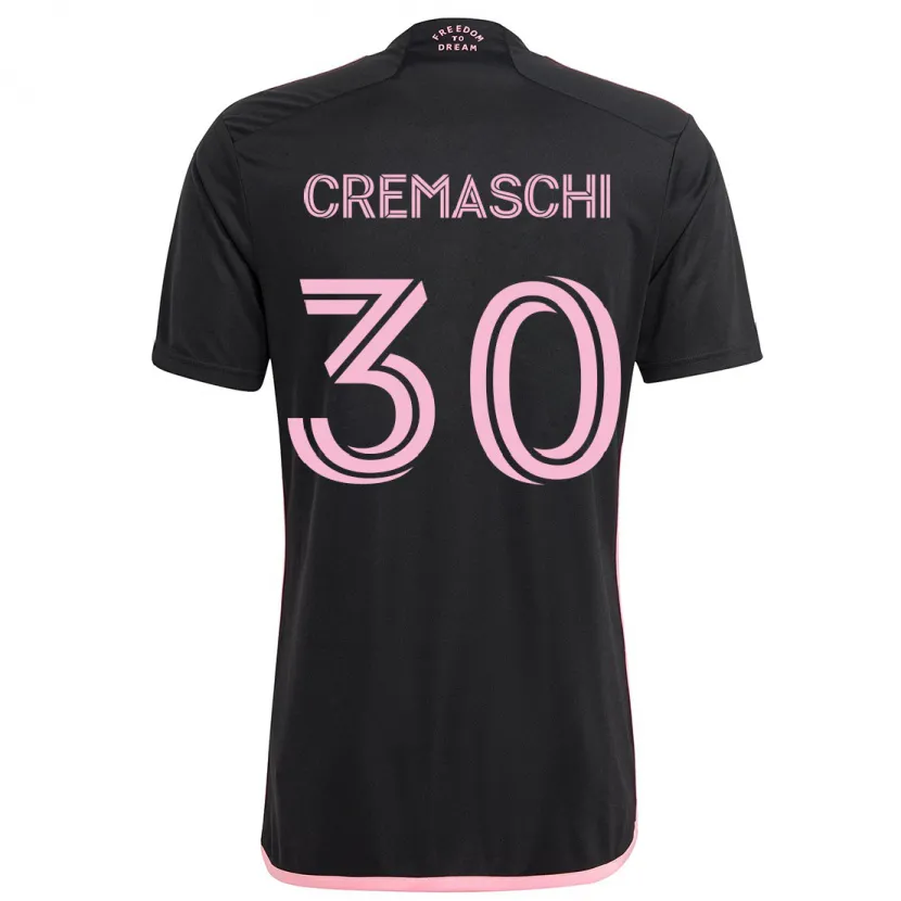 Danxen Kid Benja Cremaschi #30 Black Away Jersey 2024/25 T-Shirt