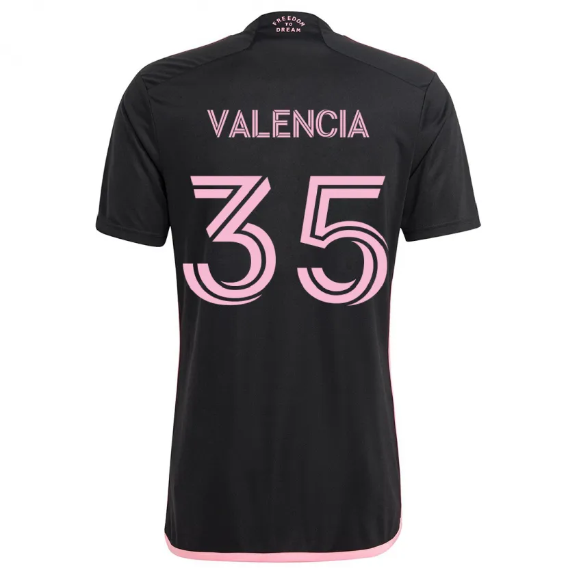 Danxen Kid Felipe Valencia #35 Black Away Jersey 2024/25 T-Shirt