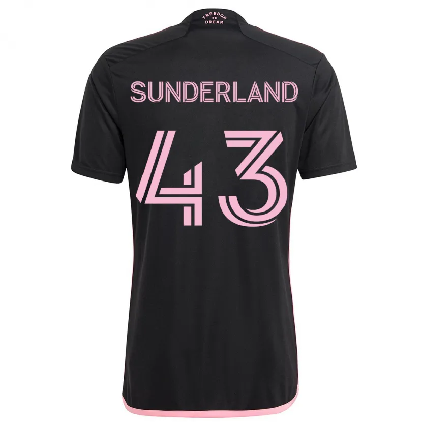 Danxen Kid Lawson Sunderland #43 Black Away Jersey 2024/25 T-Shirt