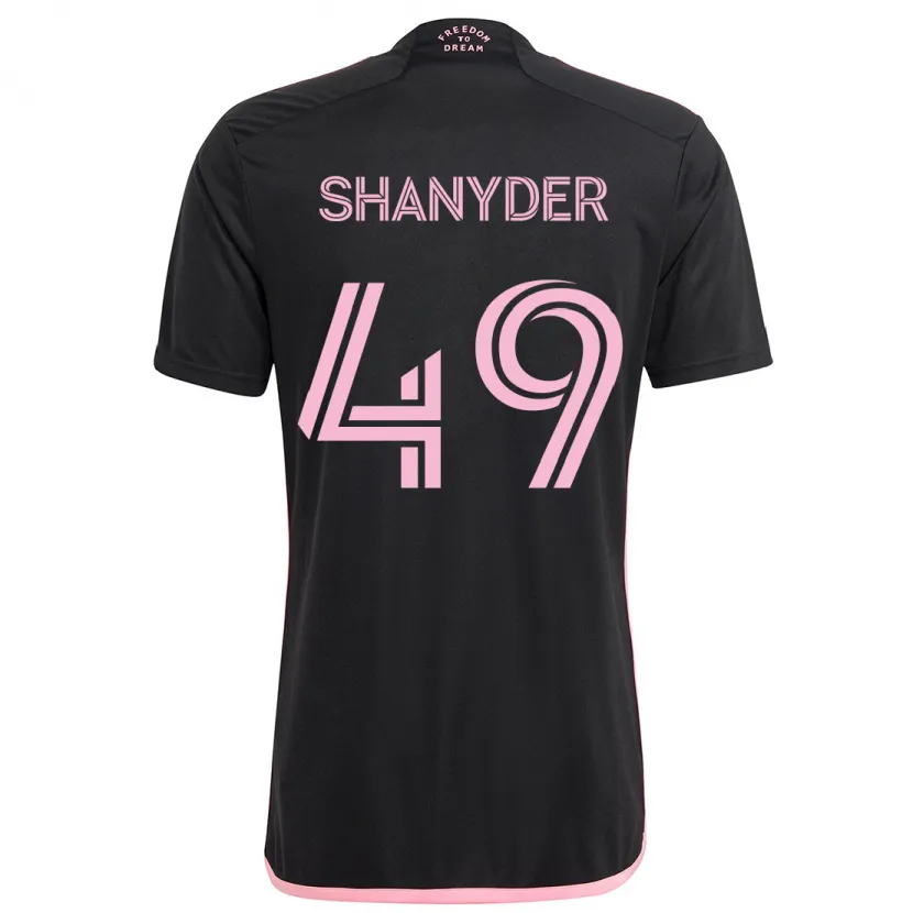 Danxen Kid Shanyder Borgelin #49 Black Away Jersey 2024/25 T-Shirt