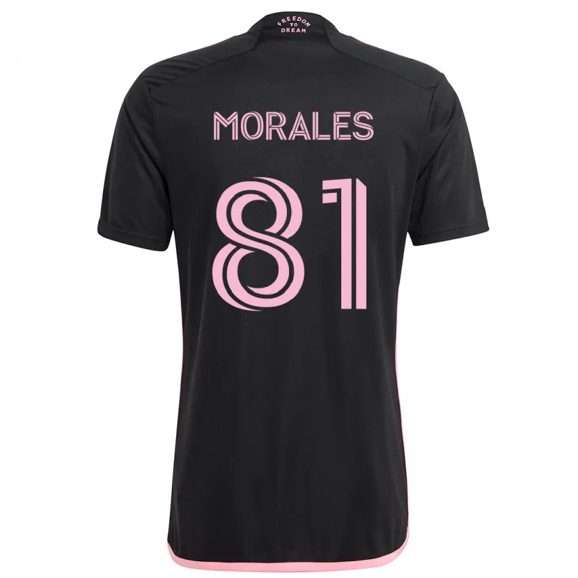 Danxen Kid Santiago Morales #81 Black Away Jersey 2024/25 T-Shirt