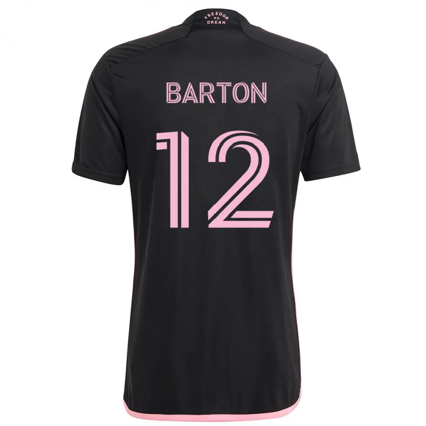 Danxen Kid Tye Barton #12 Black Away Jersey 2024/25 T-Shirt