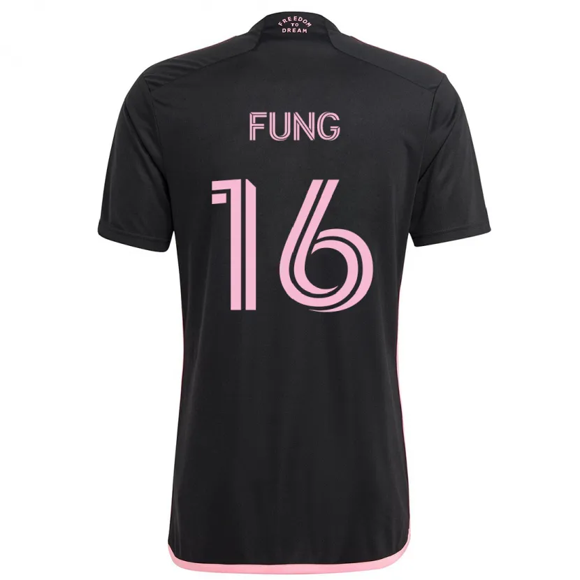 Danxen Kid Victor Fung #16 Black Away Jersey 2024/25 T-Shirt