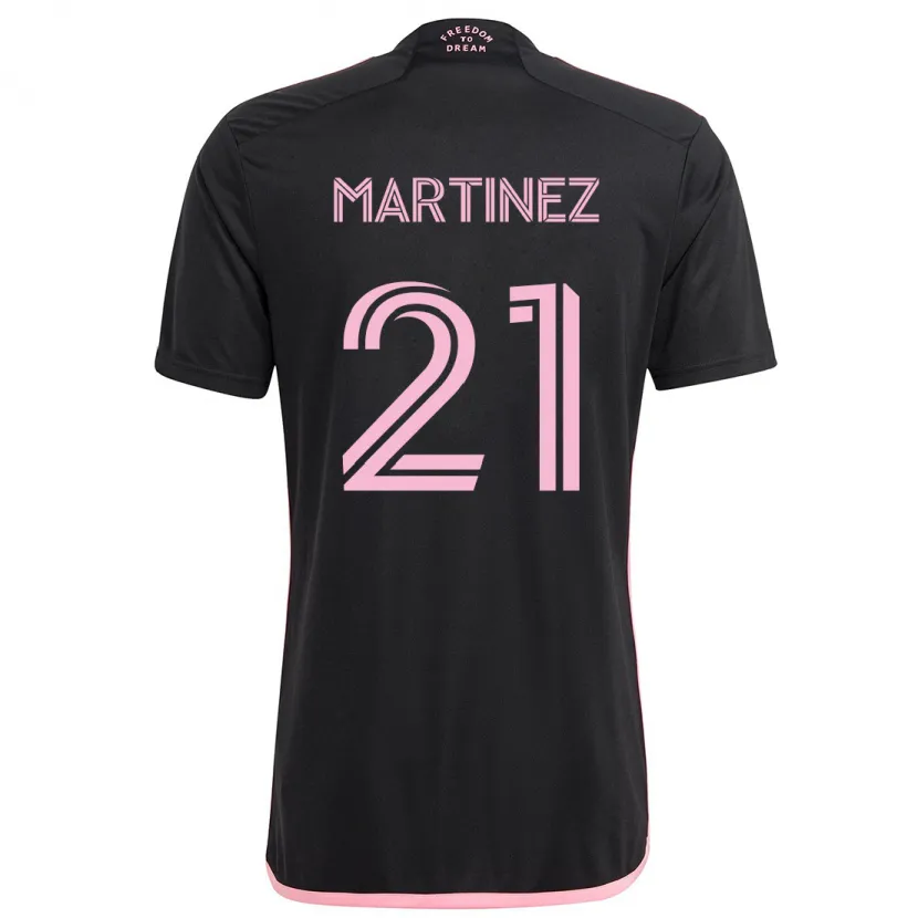 Danxen Kid Derrek Martinez #21 Black Away Jersey 2024/25 T-Shirt