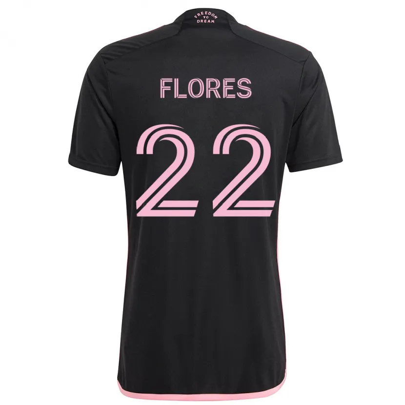 Danxen Kid Alejandro Flores #22 Black Away Jersey 2024/25 T-Shirt