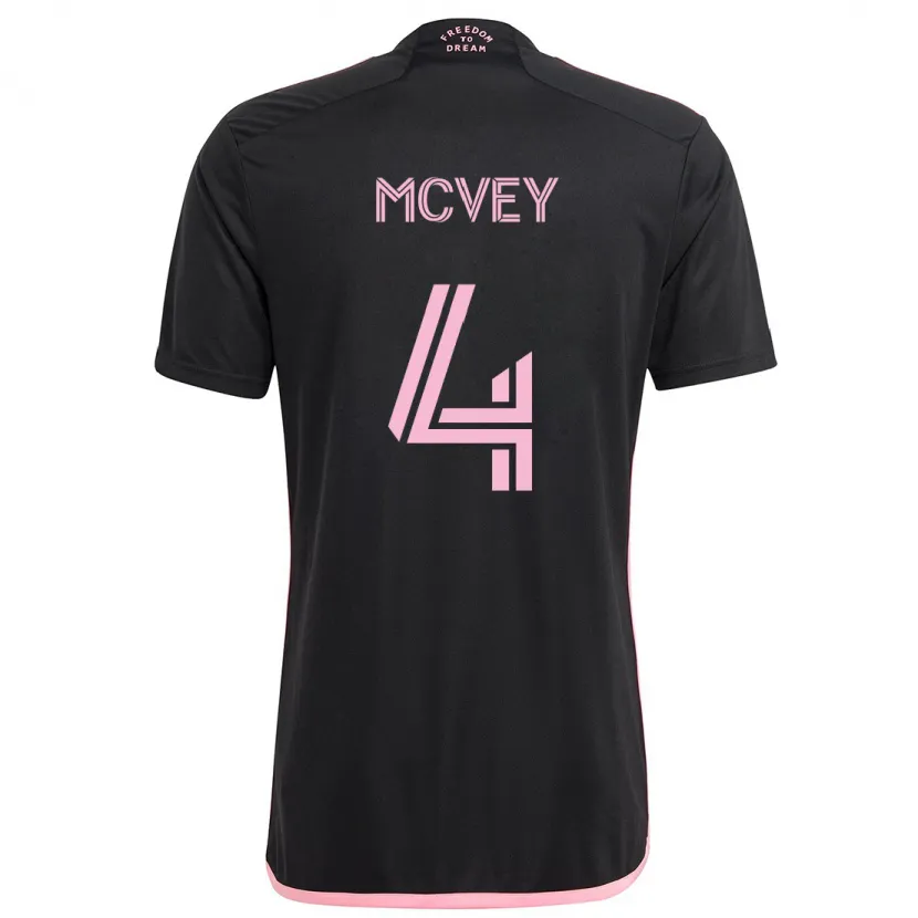 Danxen Kid Christopher Mcvey #4 Black Away Jersey 2024/25 T-Shirt