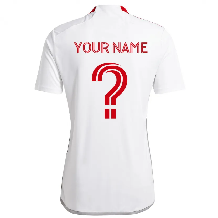 Danxen Kid Your Name #0 White Red Away Jersey 2024/25 T-Shirt