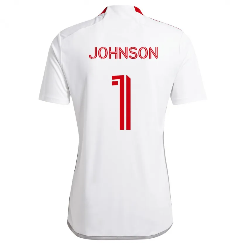 Danxen Kid Sean Johnson #1 White Red Away Jersey 2024/25 T-Shirt