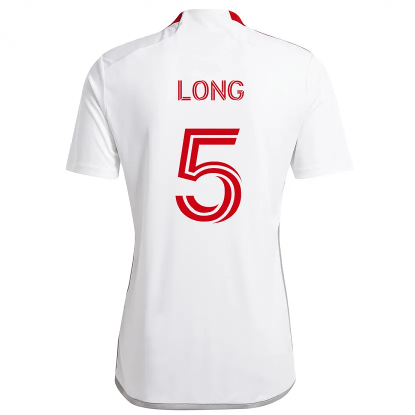 Danxen Kid Kevin Long #5 White Red Away Jersey 2024/25 T-Shirt