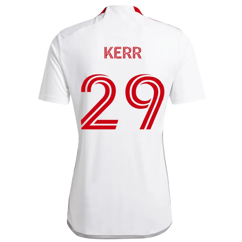 Danxen Kid Deandre Kerr #29 White Red Away Jersey 2024/25 T-Shirt