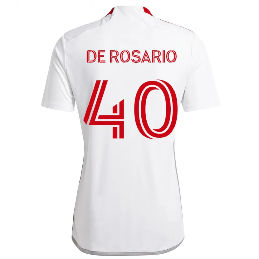 Danxen Kid Adisa De Rosario #40 White Red Away Jersey 2024/25 T-Shirt