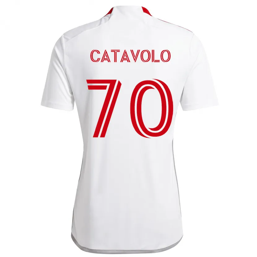 Danxen Kid Matthew Catavolo #70 White Red Away Jersey 2024/25 T-Shirt