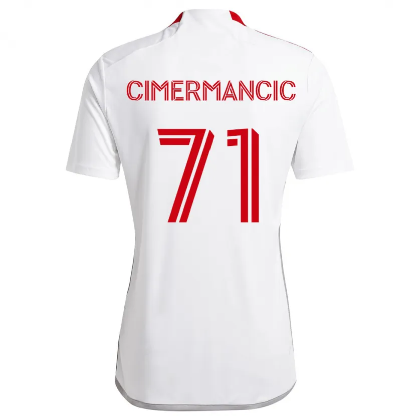 Danxen Kid Markus Cimermancic #71 White Red Away Jersey 2024/25 T-Shirt