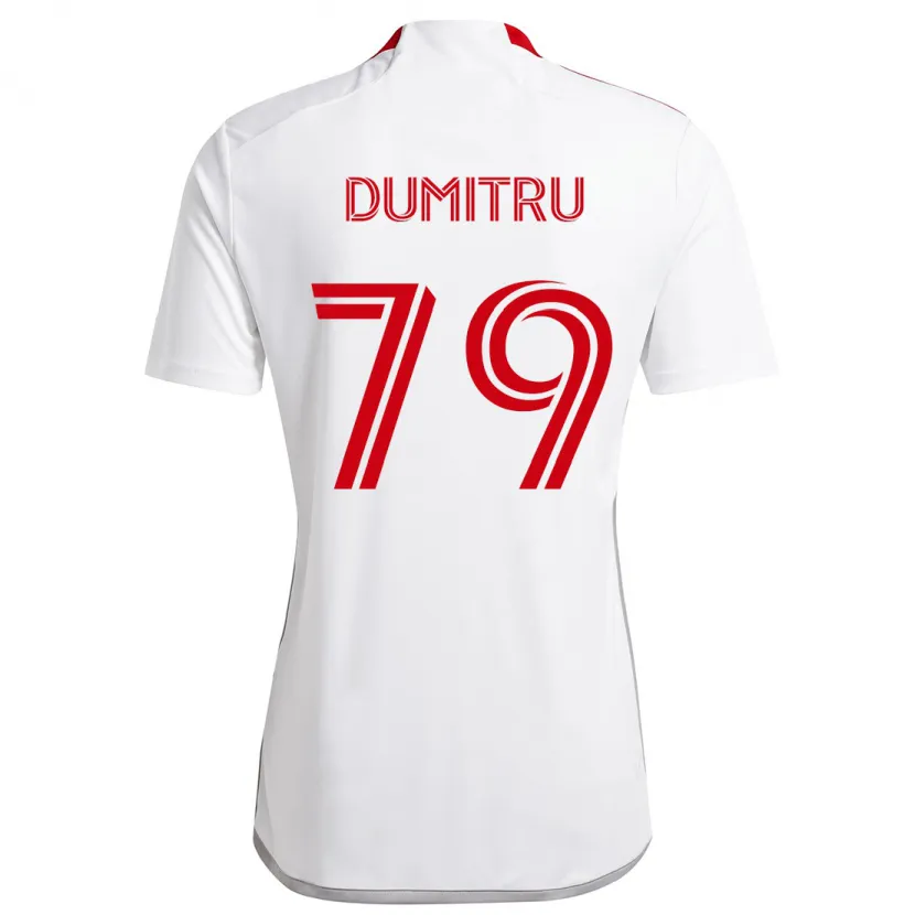 Danxen Kid Andrei Dumitru #79 White Red Away Jersey 2024/25 T-Shirt