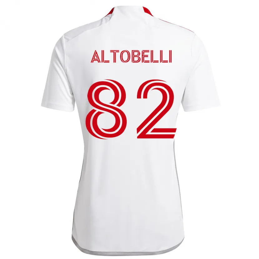 Danxen Kid Julian Altobelli #82 White Red Away Jersey 2024/25 T-Shirt