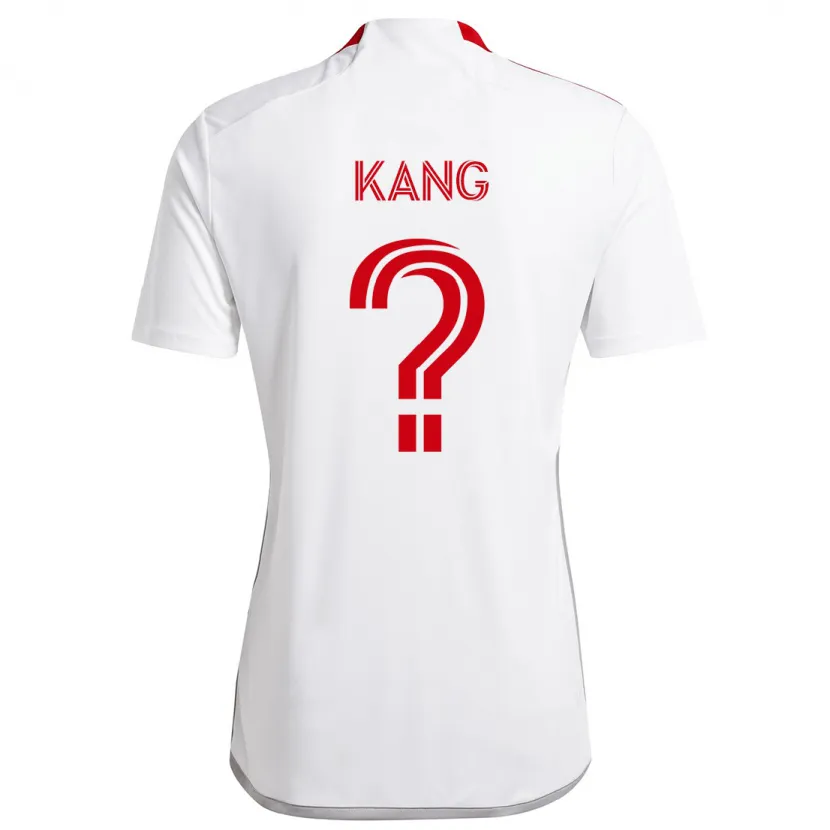 Danxen Kid Ethan Kang #0 White Red Away Jersey 2024/25 T-Shirt