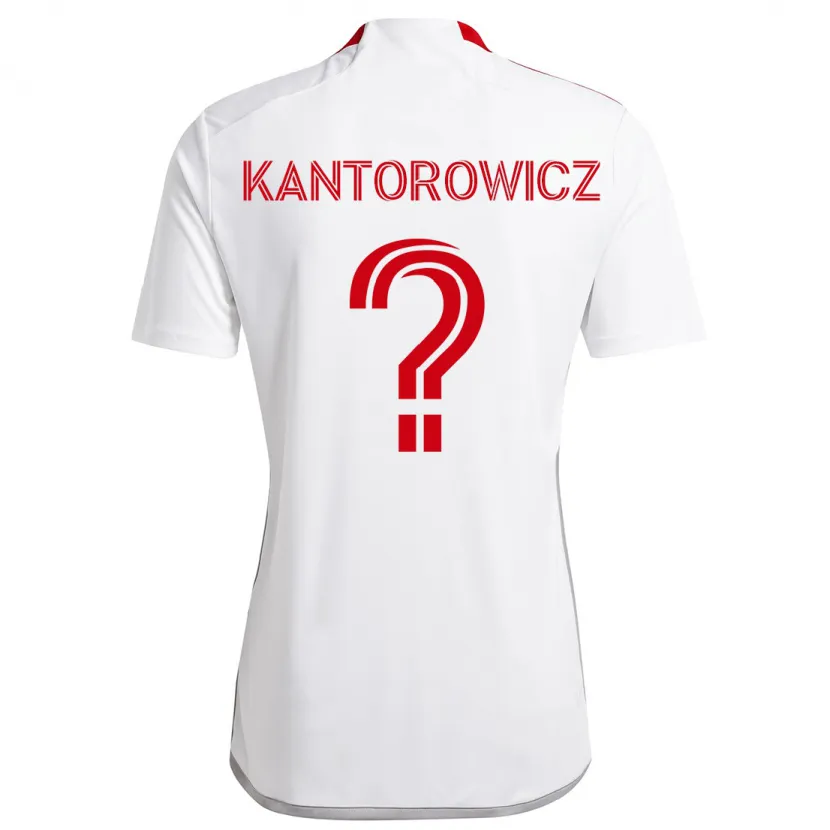 Danxen Kid Dominic Kantorowicz #0 White Red Away Jersey 2024/25 T-Shirt