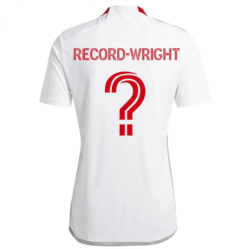 Danxen Kid Kemari Record-Wright #0 White Red Away Jersey 2024/25 T-Shirt