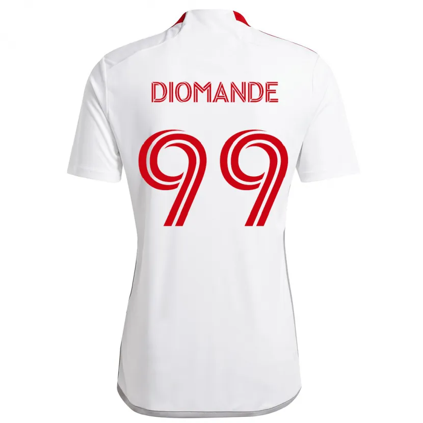 Danxen Kid Adama Diomande #99 White Red Away Jersey 2024/25 T-Shirt